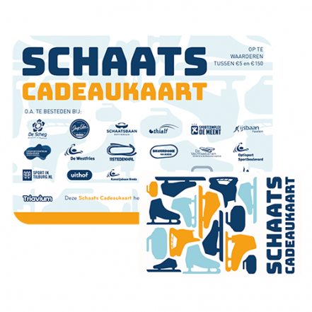 Schaats Cadeaukaart wit